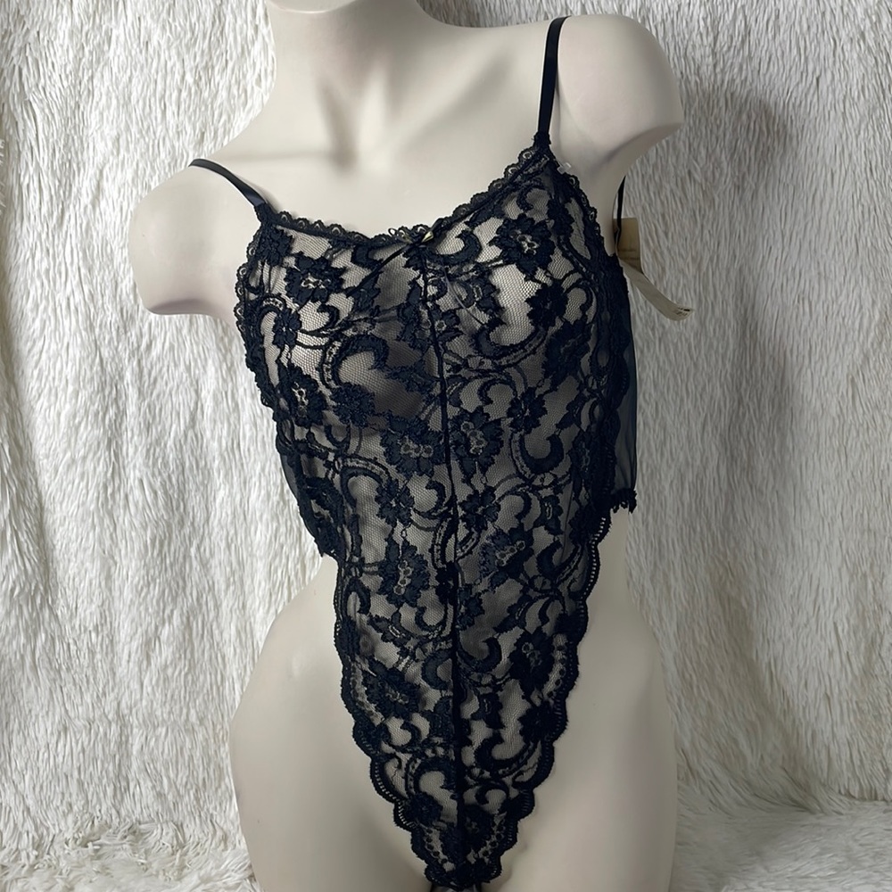 Vintage Lingerie High Cut Thong Teddy